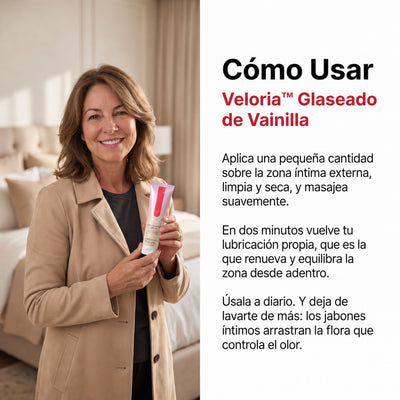 Cómo usar Veloria Glaseado de Vainilla